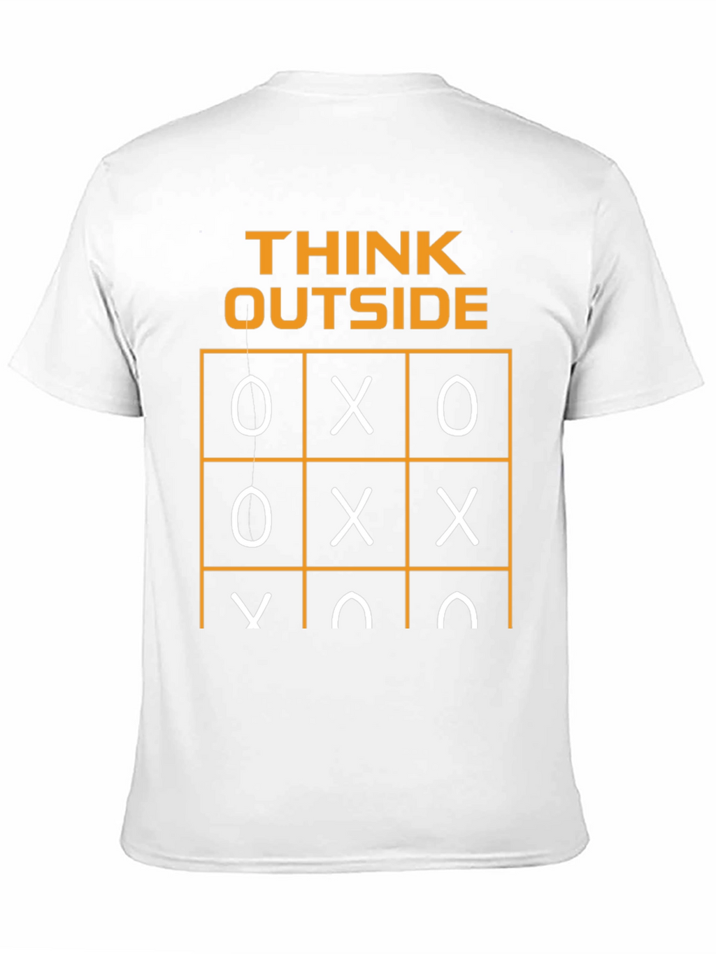 Think Outside T-Shirt Tic-Tac-Toe Humor Graphic Tee