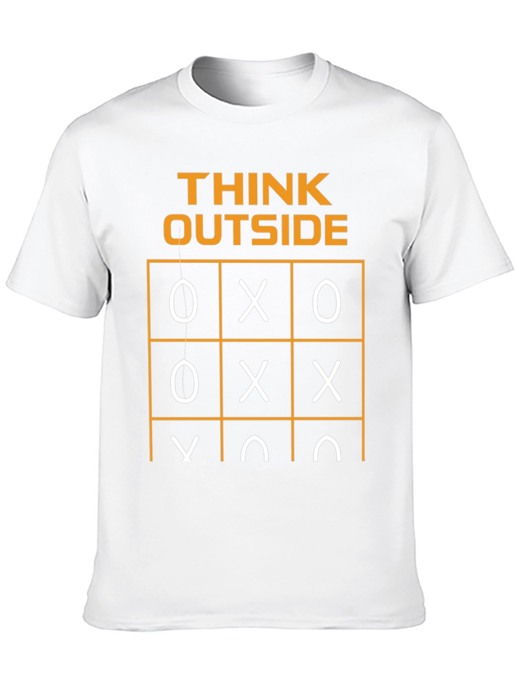 Think Outside T-Shirt Tic-Tac-Toe Humor Graphic Tee
