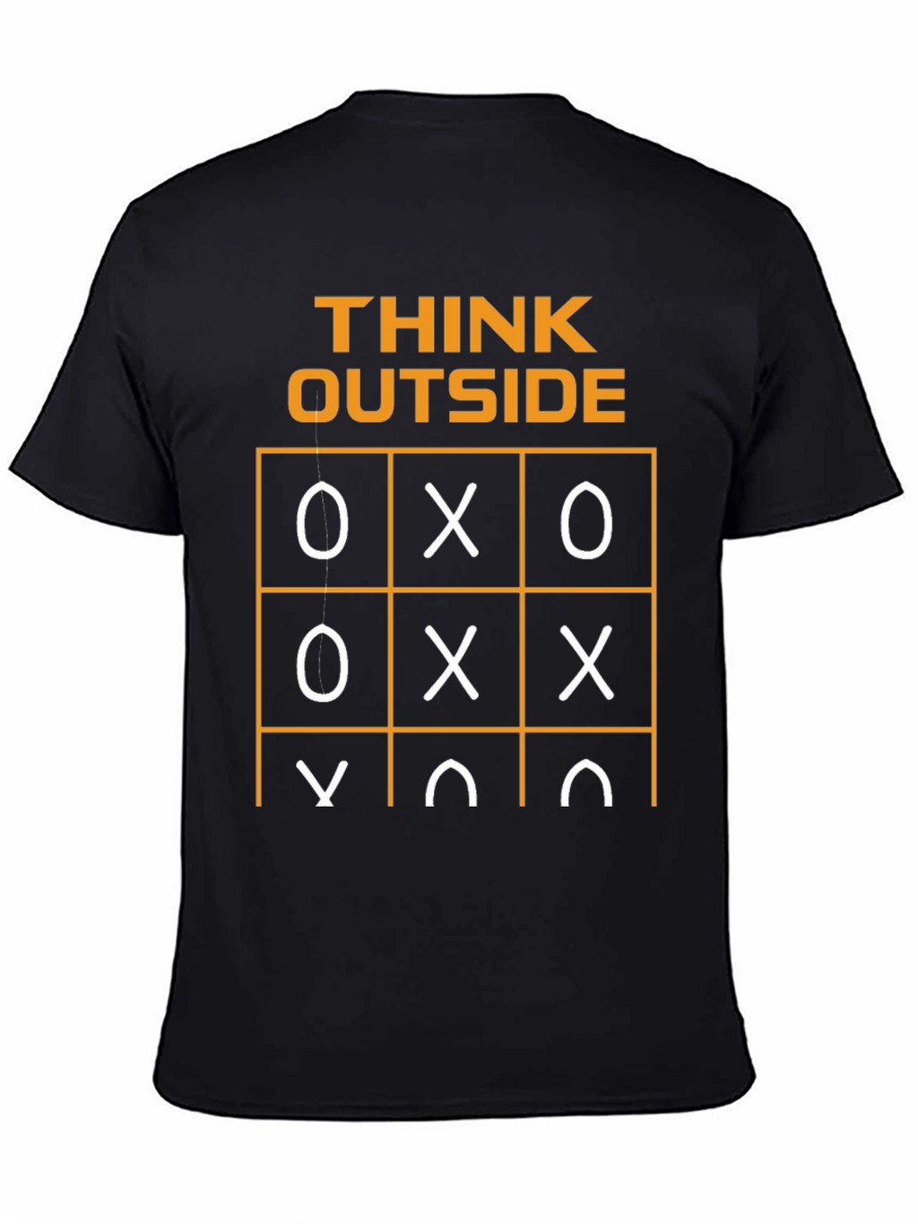 Think Outside T-Shirt Tic-Tac-Toe Humor Graphic Tee