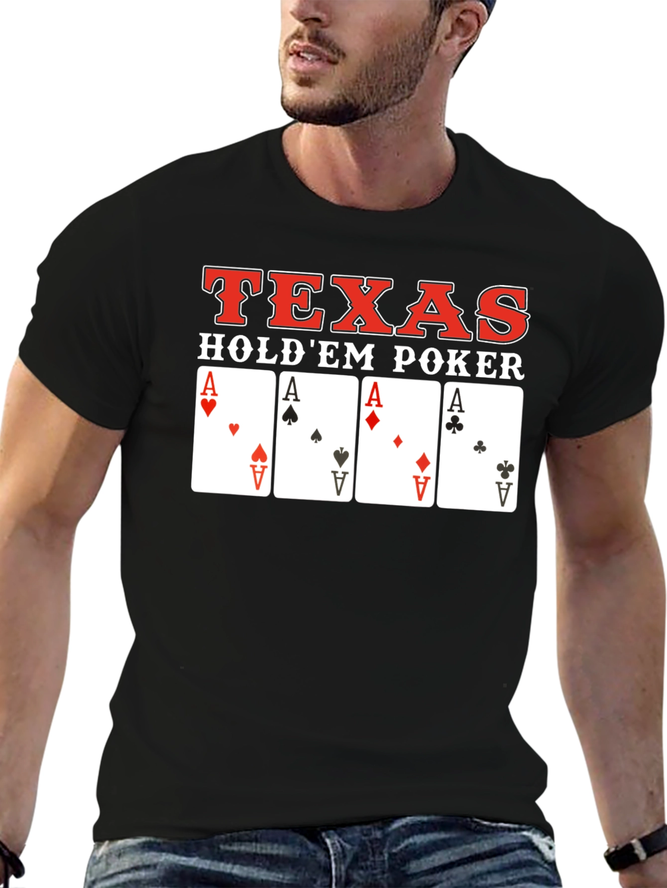 Texas Holdem Poker Card Aces T-Shirt