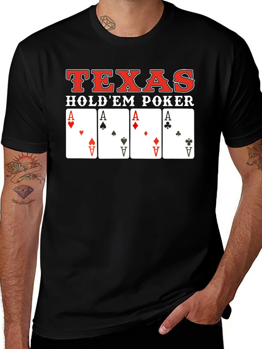 Texas Holdem Poker Card Aces T-Shirt