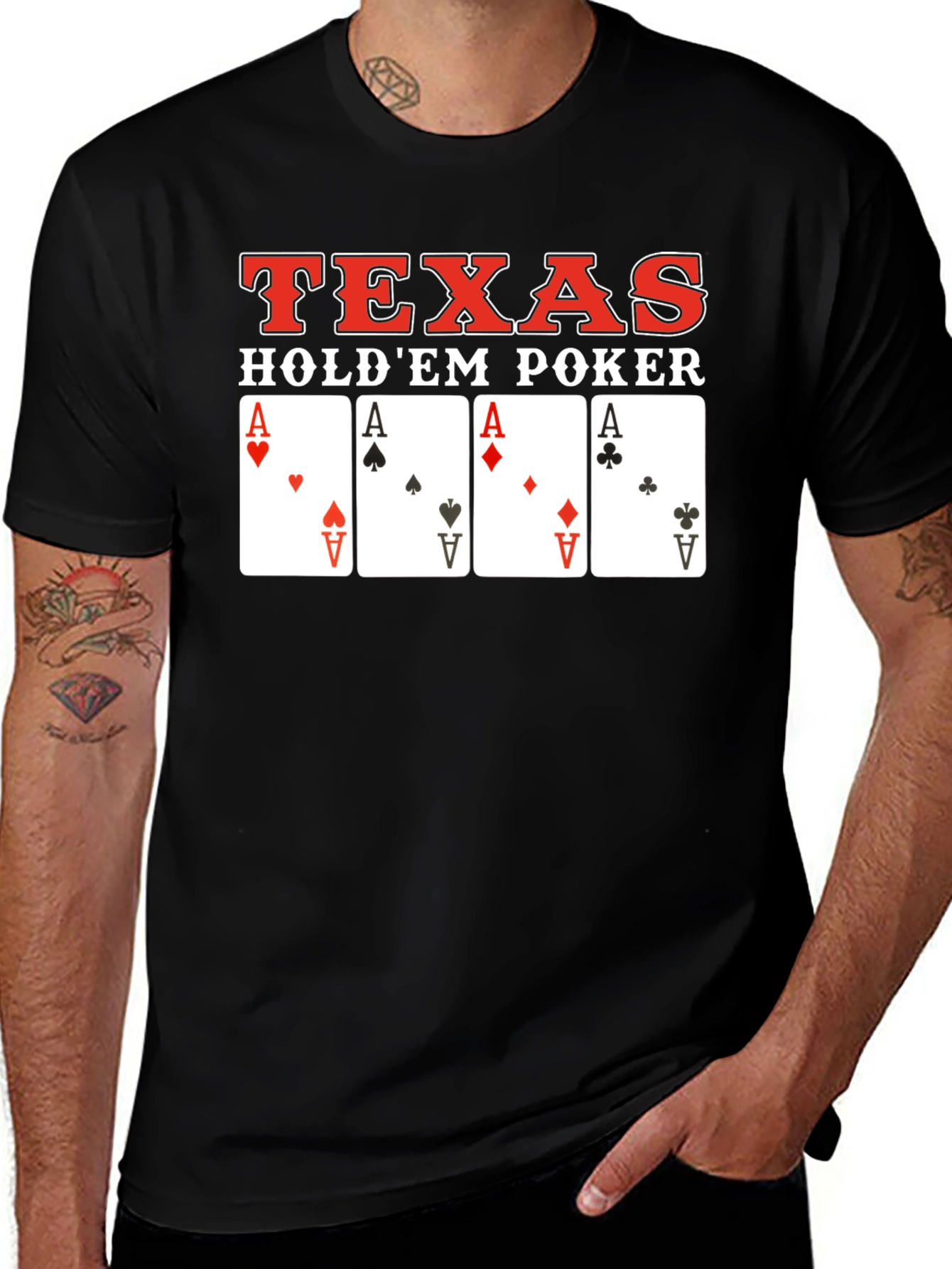Texas Holdem Poker Card Aces T-Shirt