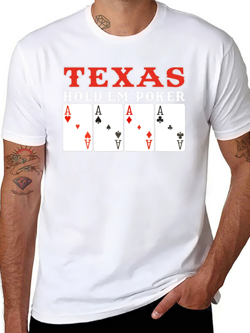 Texas Holdem Poker Card Aces T-Shirt