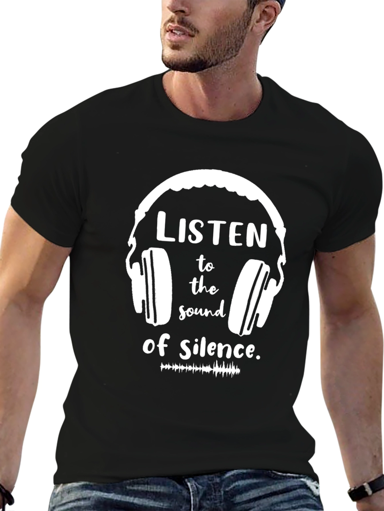 Listen to the Sound of Silence Graphic Tee