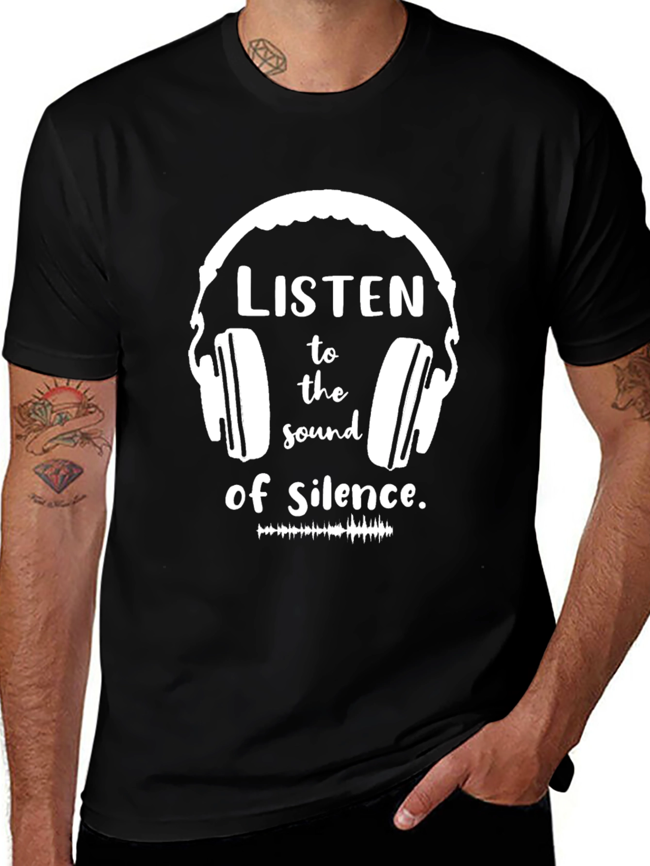 Listen to the Sound of Silence Graphic Tee