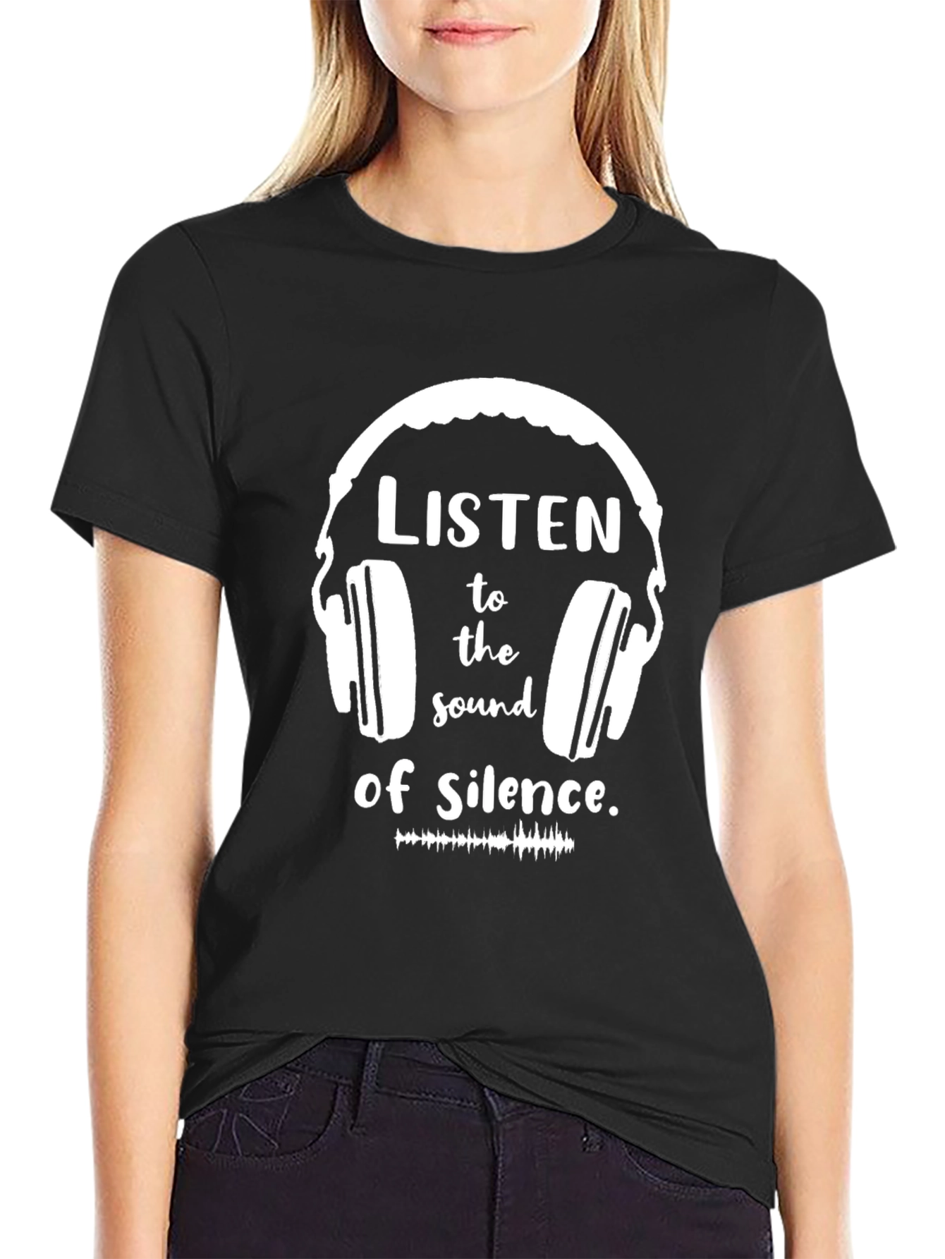 Listen to the Sound of Silence Graphic Tee