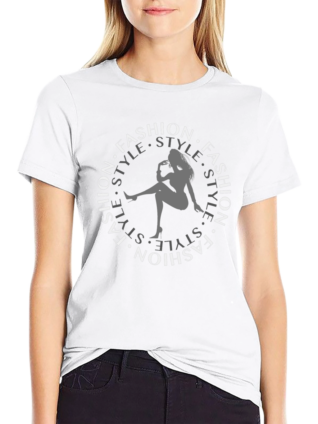 Fashion Style Black Tee