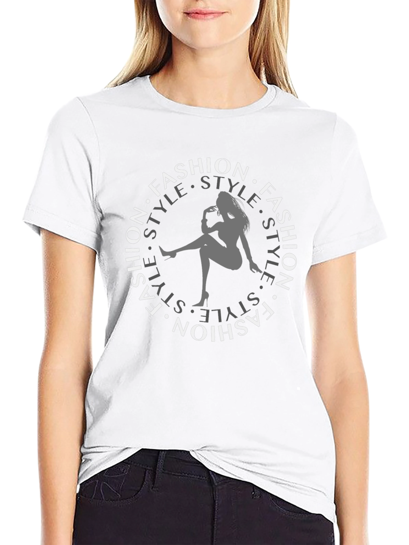 Fashion Style Black Tee
