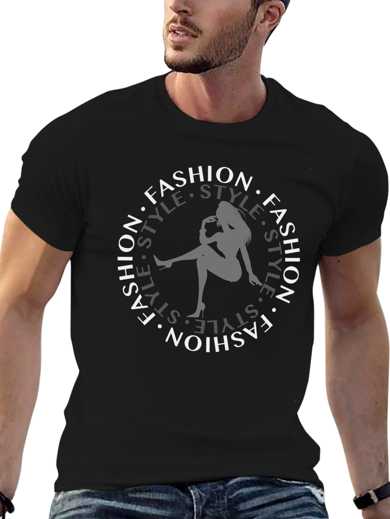 Fashion Style Black Tee