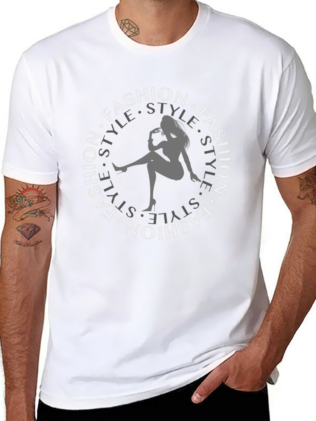 Fashion Style Black Tee