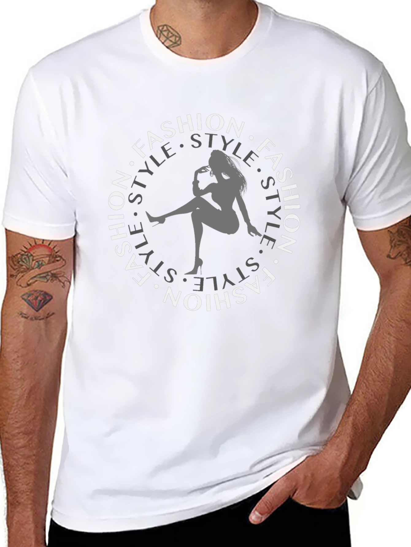 Fashion Style Black Tee