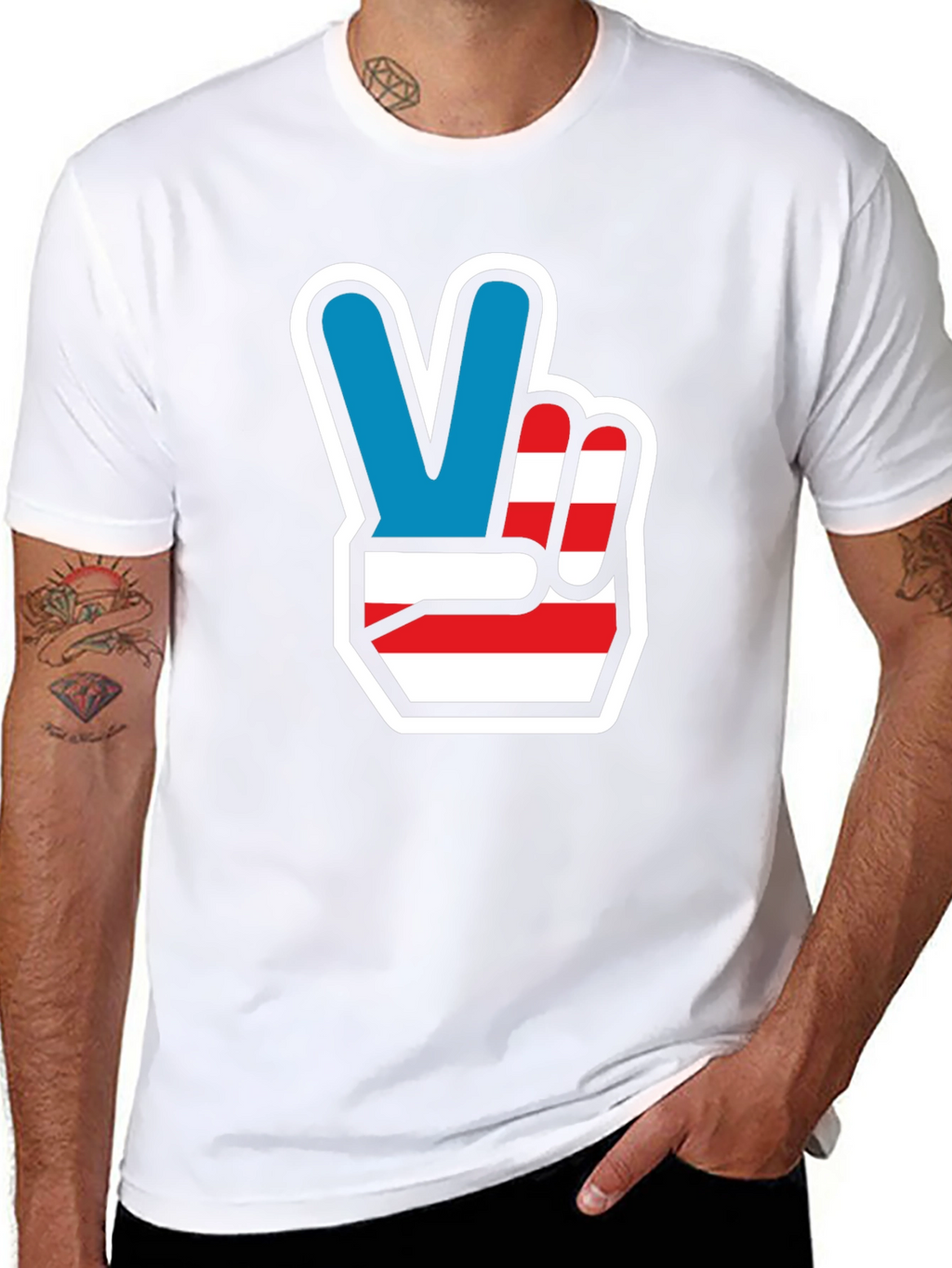 Patriotic Peace Sign T-Shirt