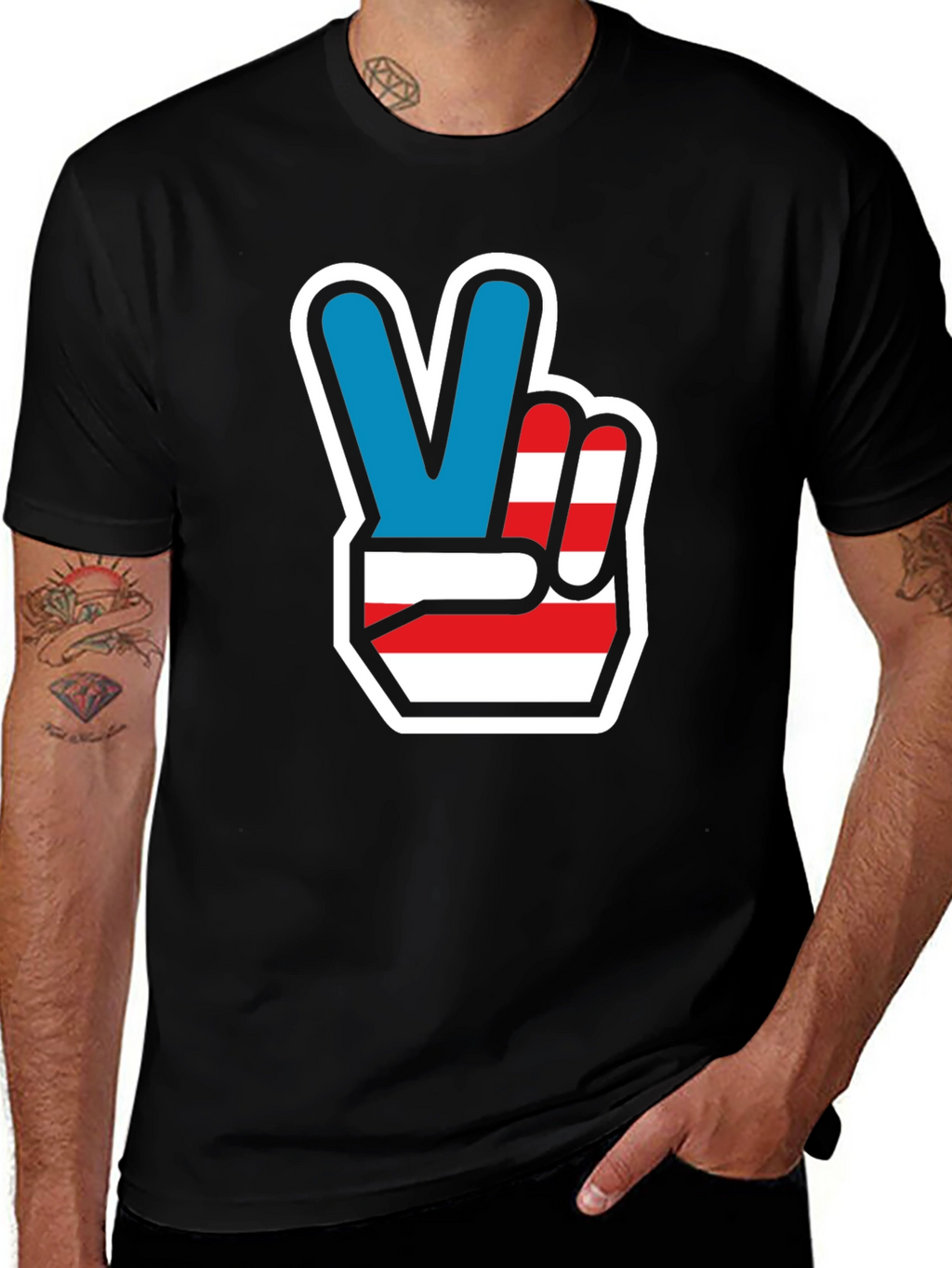 Patriotic Peace Sign T-Shirt