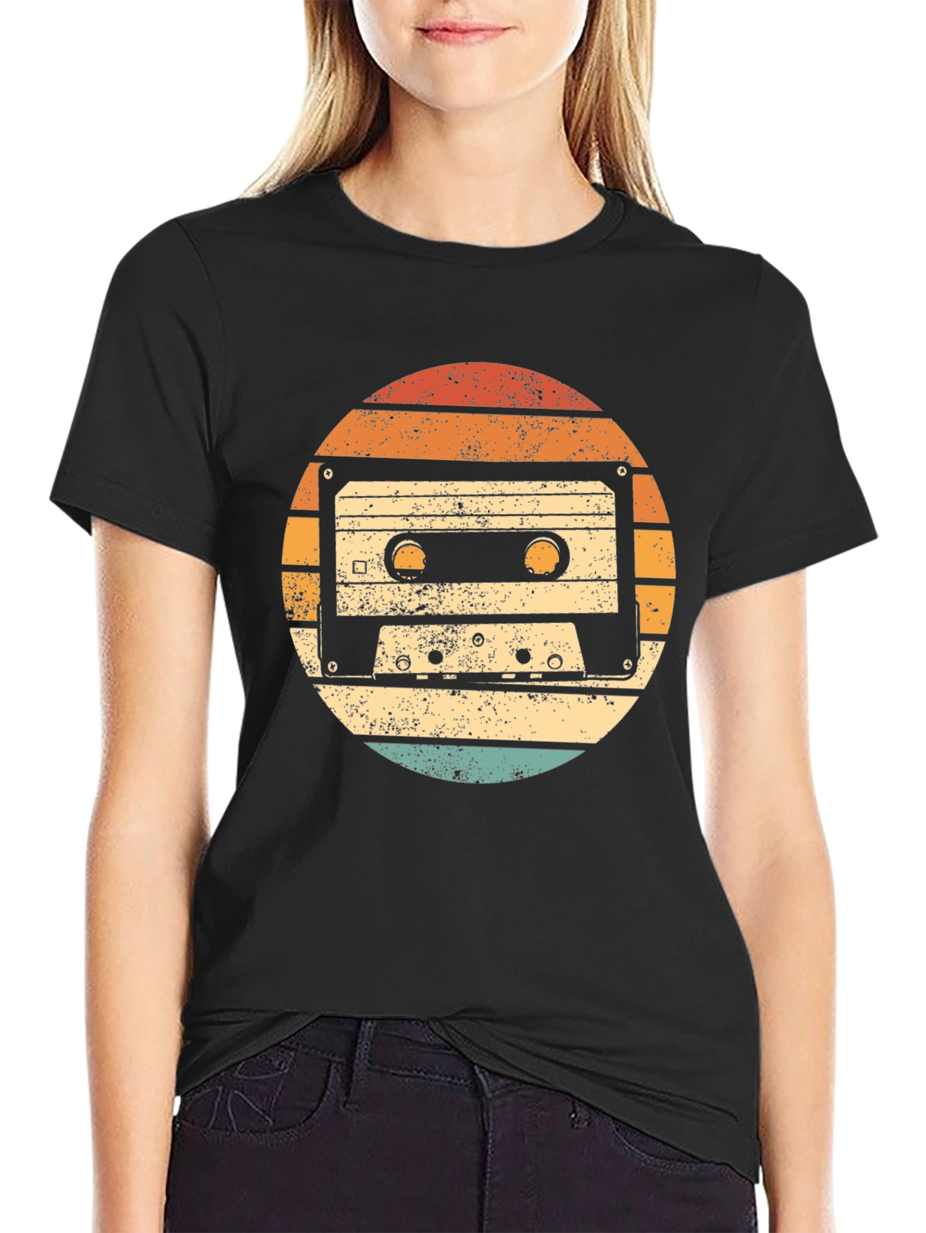 Retro Cassette Tape Graphic T-Shirt