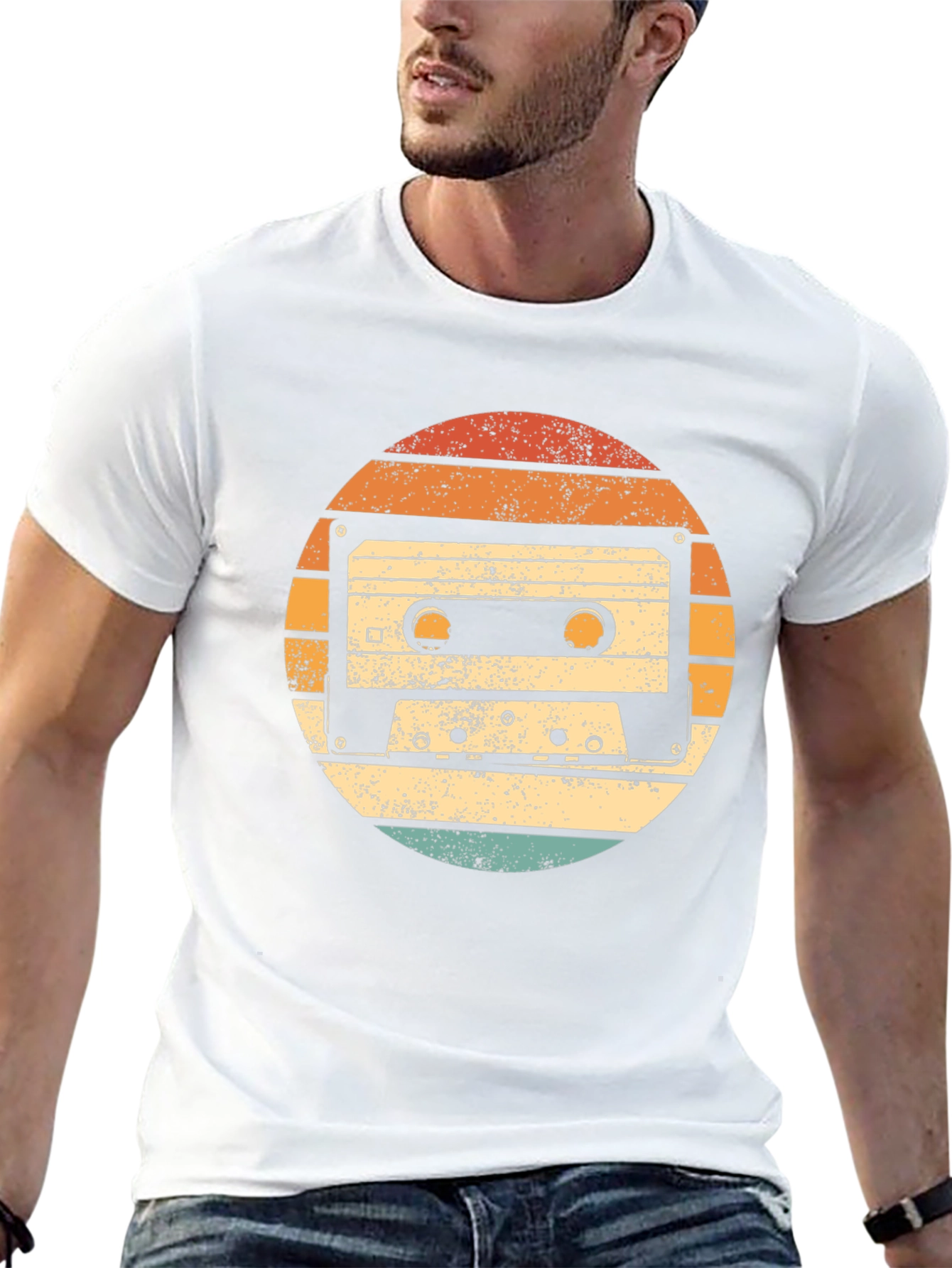 Retro Cassette Tape Graphic T-Shirt