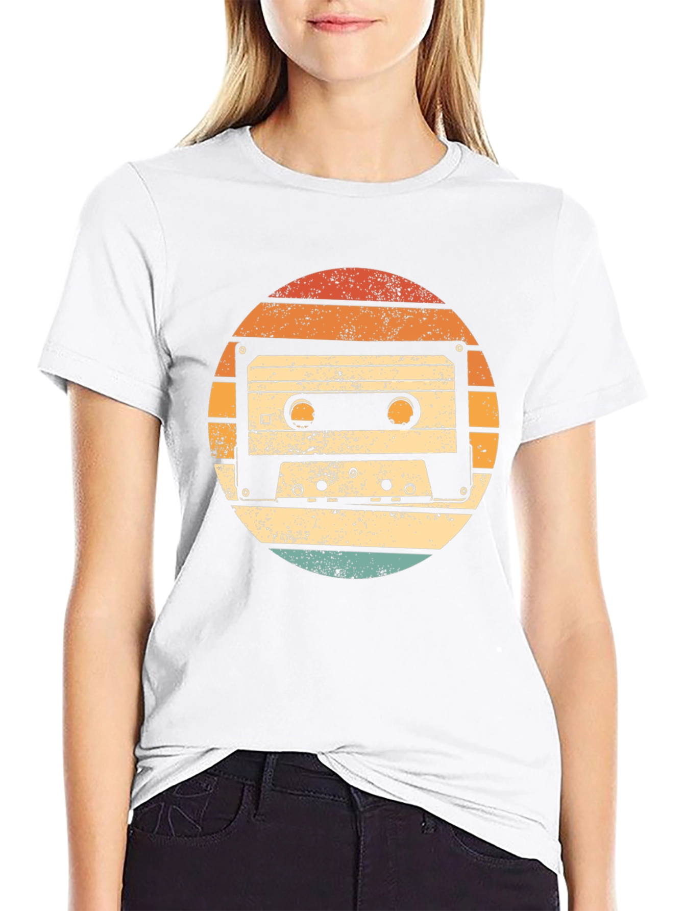 Retro Cassette Tape Graphic T-Shirt