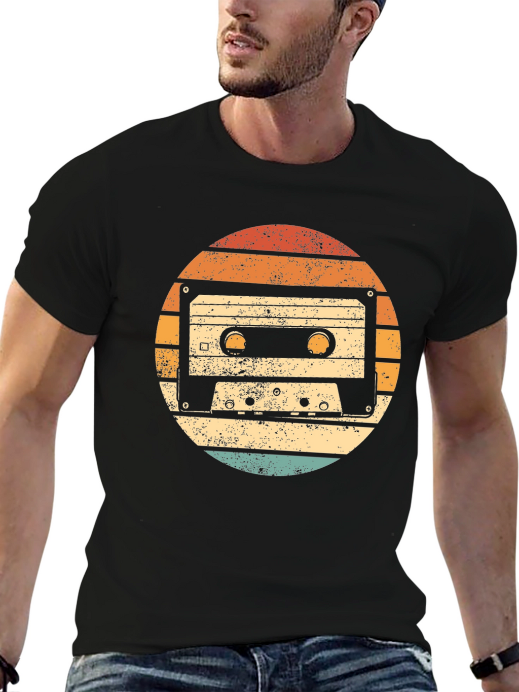 Retro Cassette Tape Graphic T-Shirt