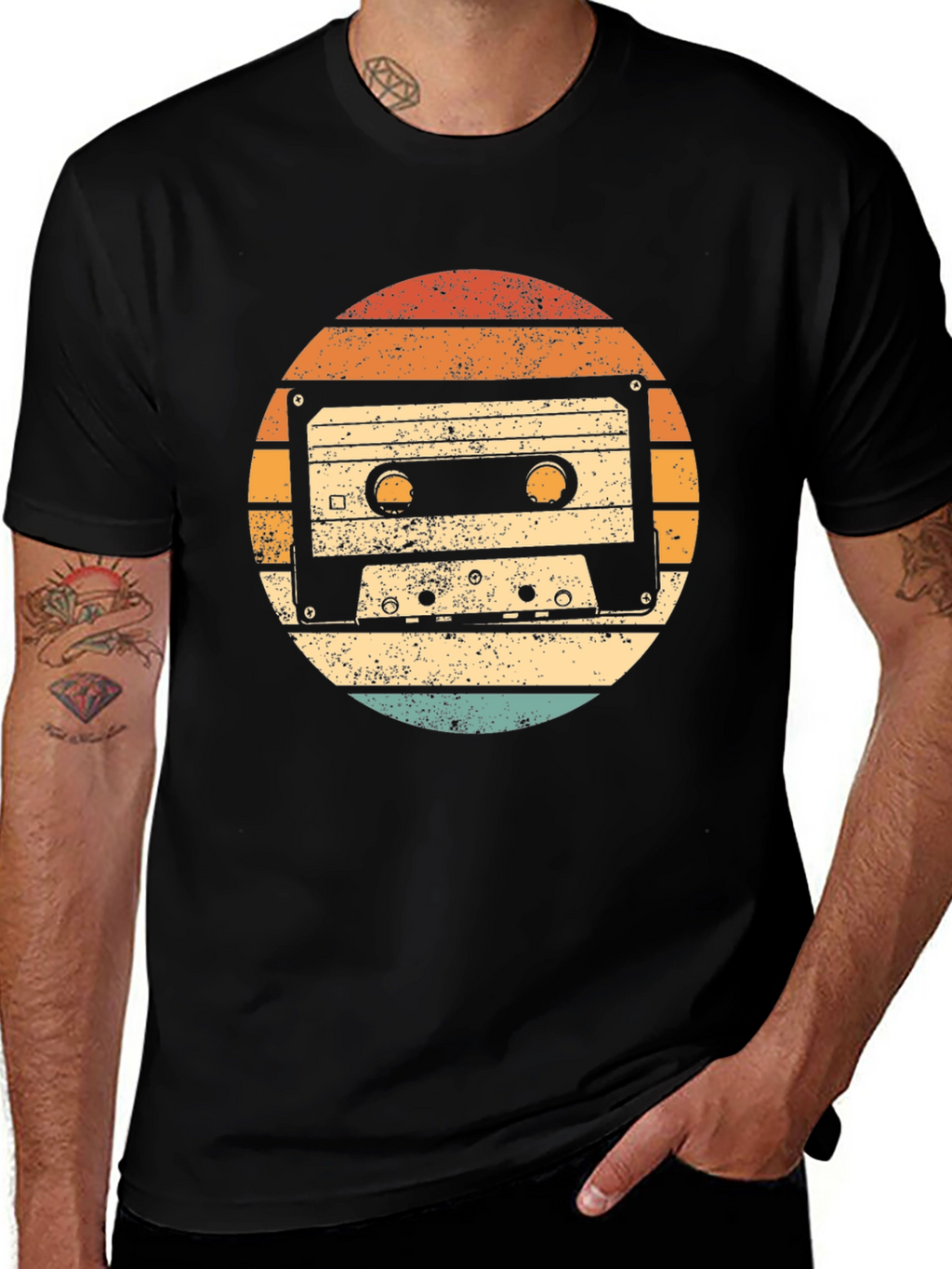 Retro Cassette Tape Graphic T-Shirt