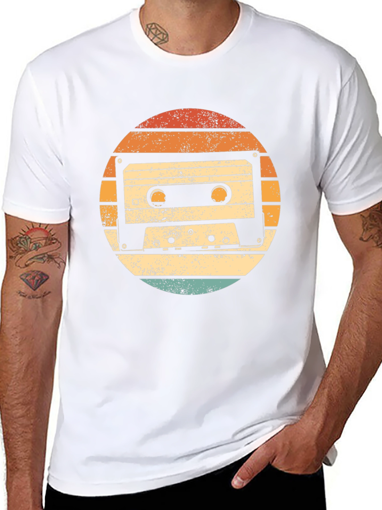 Retro Cassette Tape Graphic T-Shirt