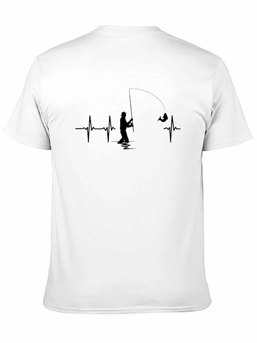 Fishing Heartbeat T-Shirt - Fishermans Life Line Tee