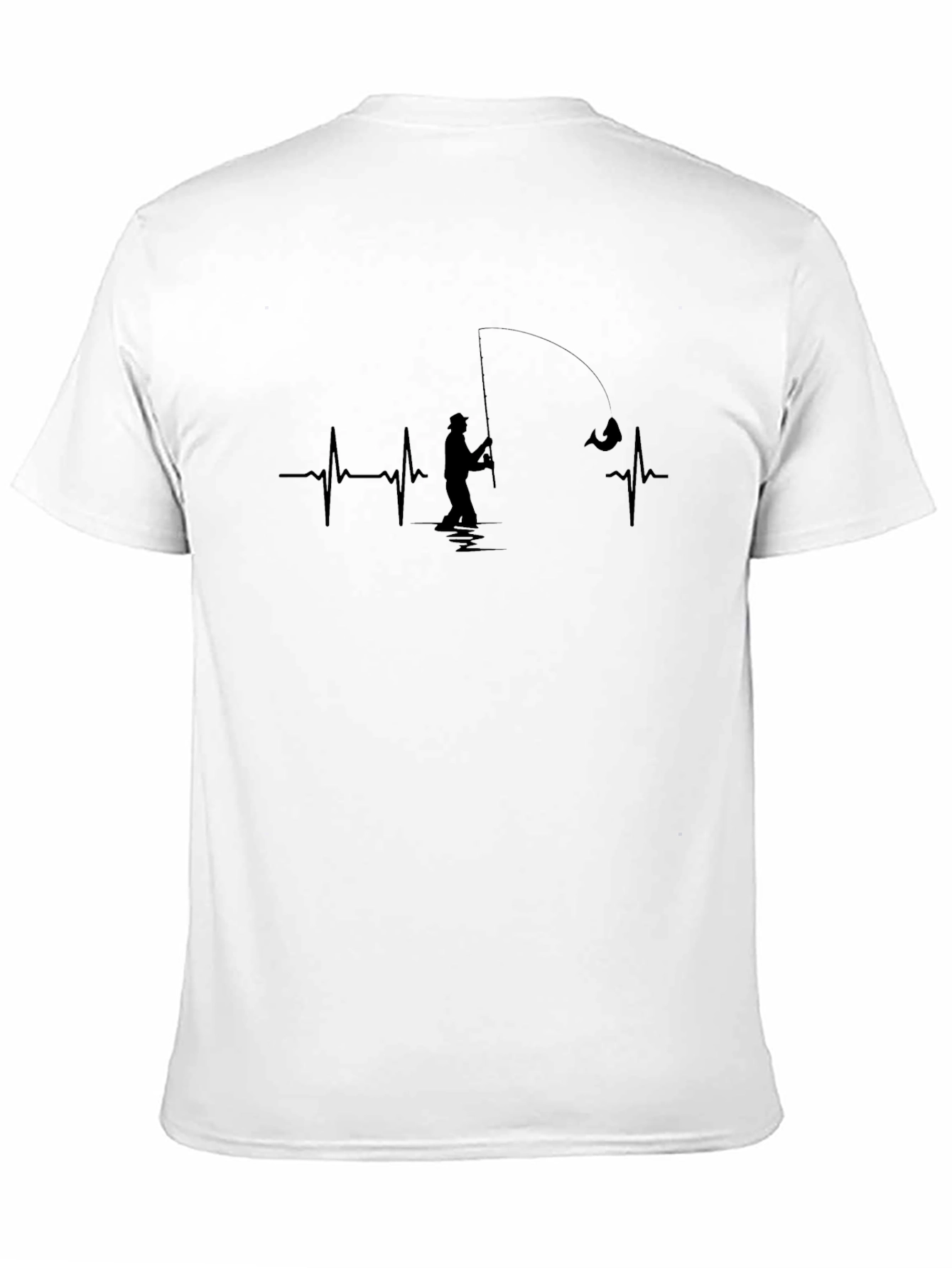 Fishing Heartbeat T-Shirt - Fishermans Life Line Tee