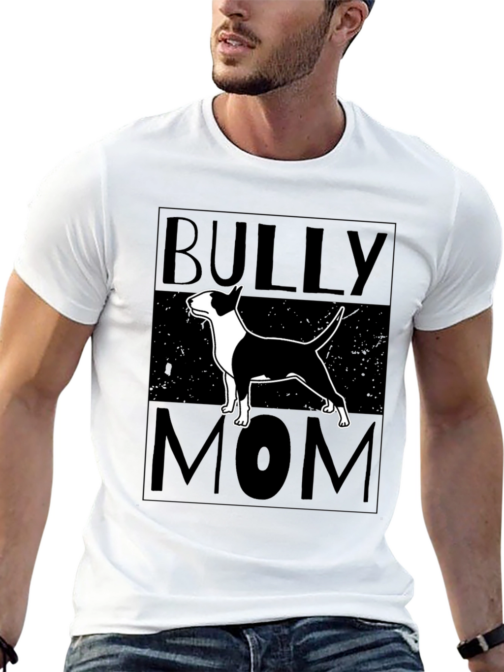 Bully Mom Black Graphic T-Shirt
