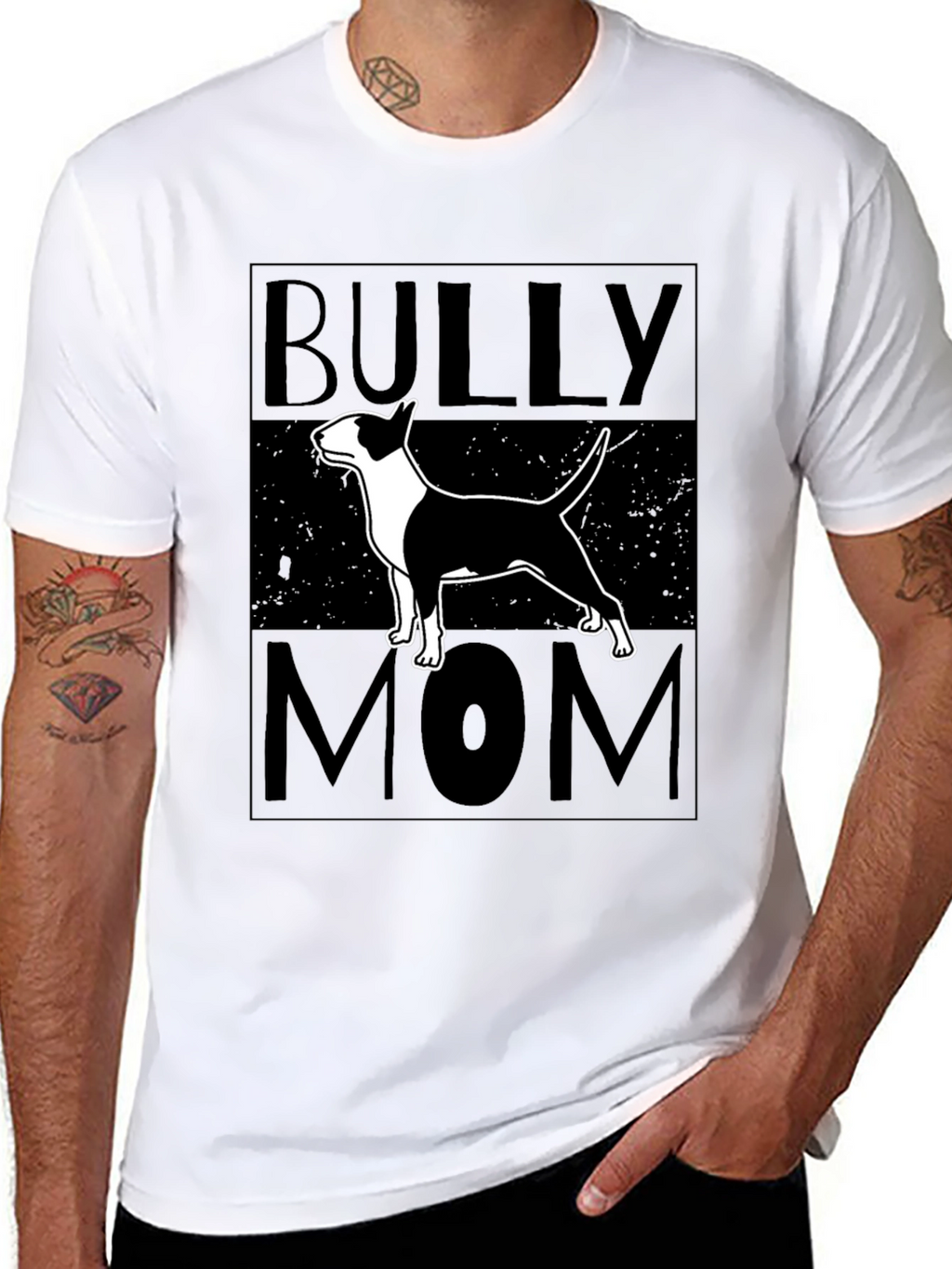 Bully Mom Black Graphic T-Shirt