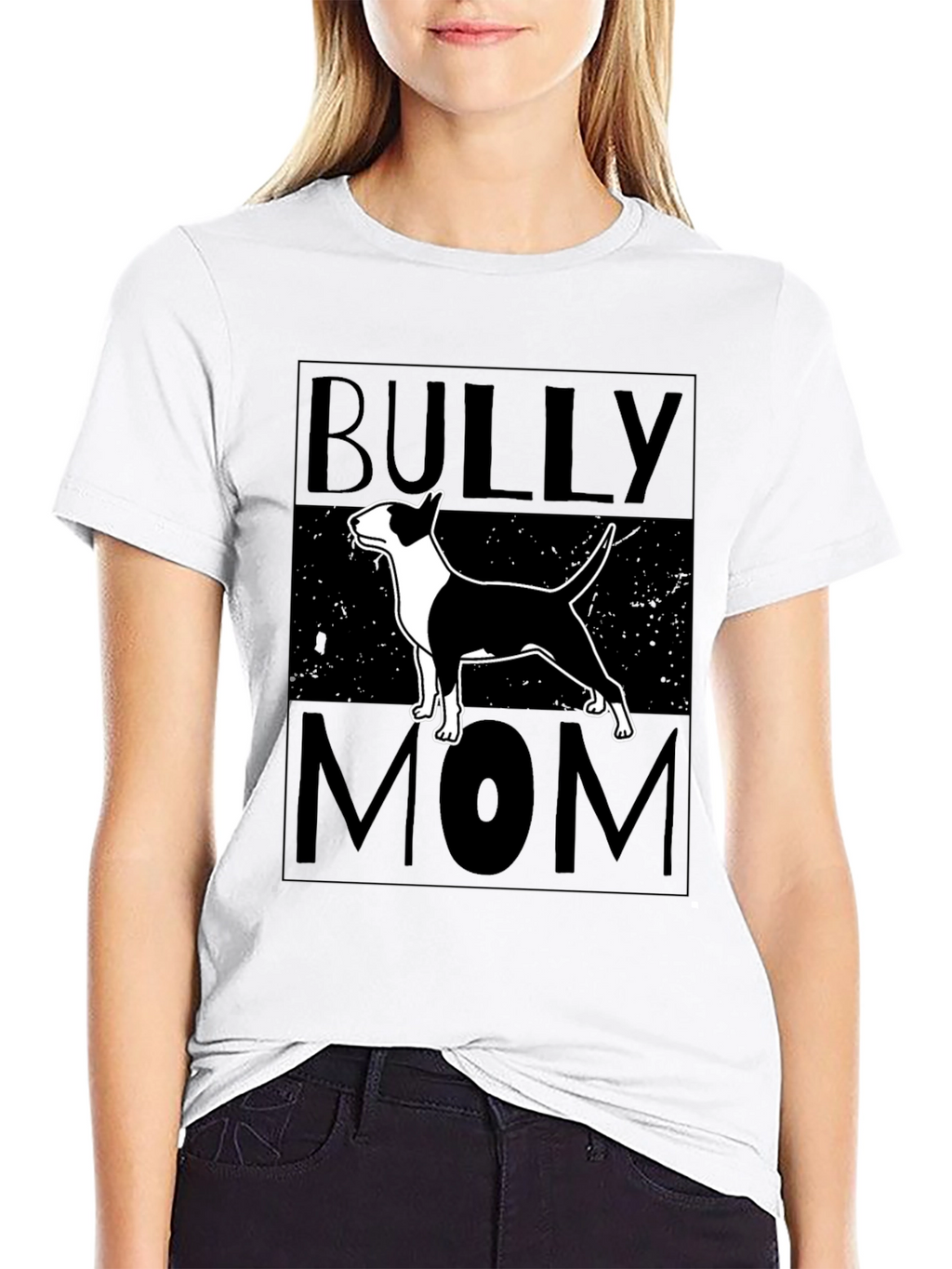 Bully Mom Black Graphic T-Shirt