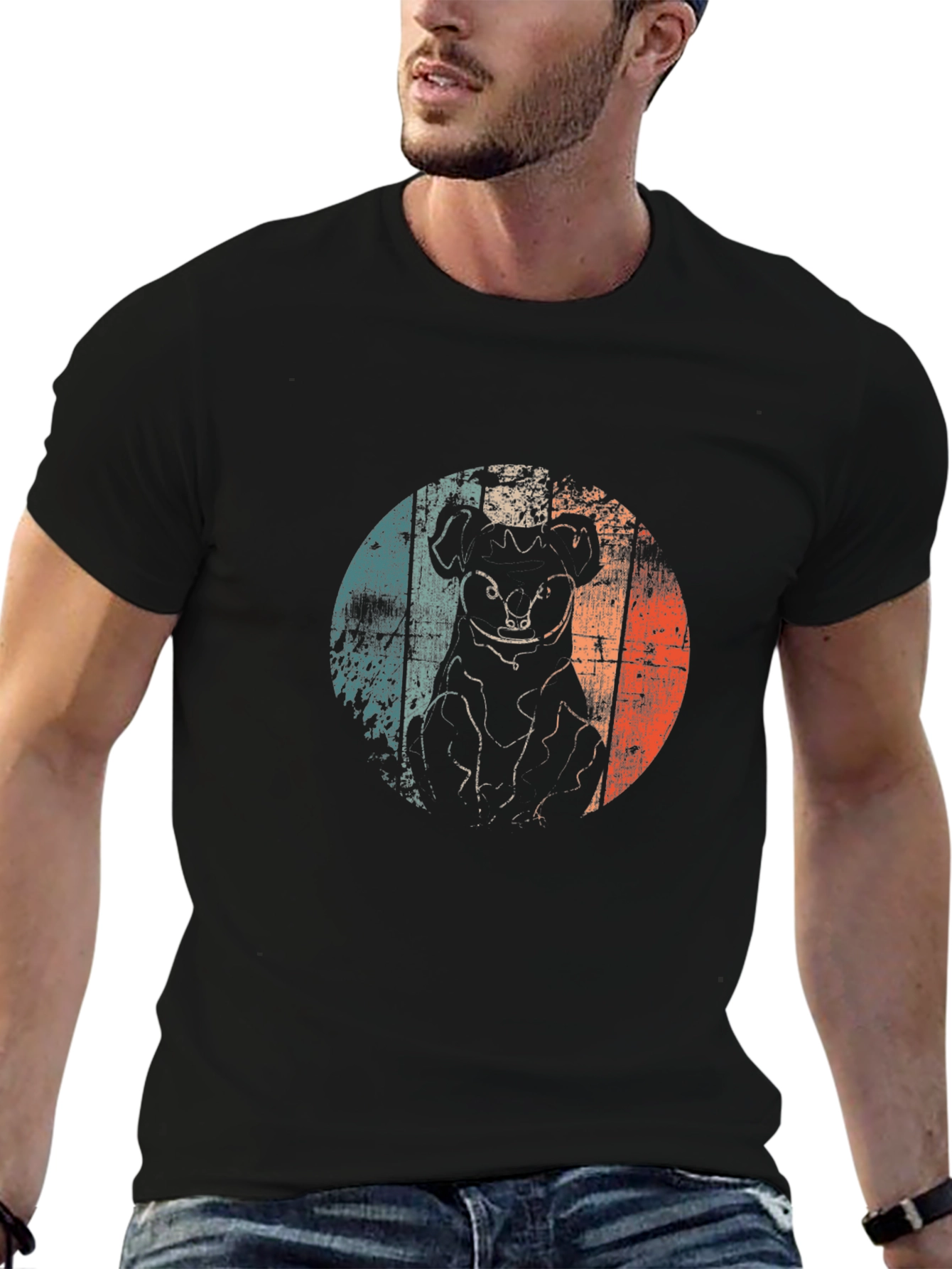 Retro Koala Graphic T-Shirt - Black