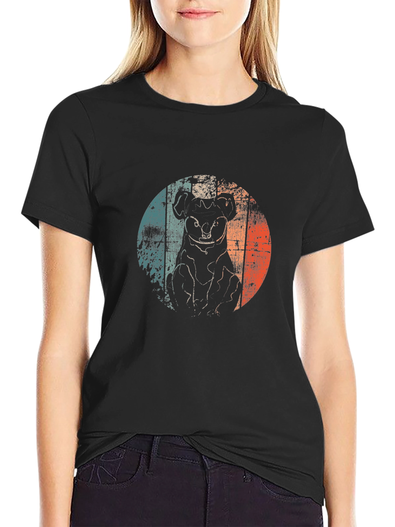 Retro Koala Graphic T-Shirt - Black