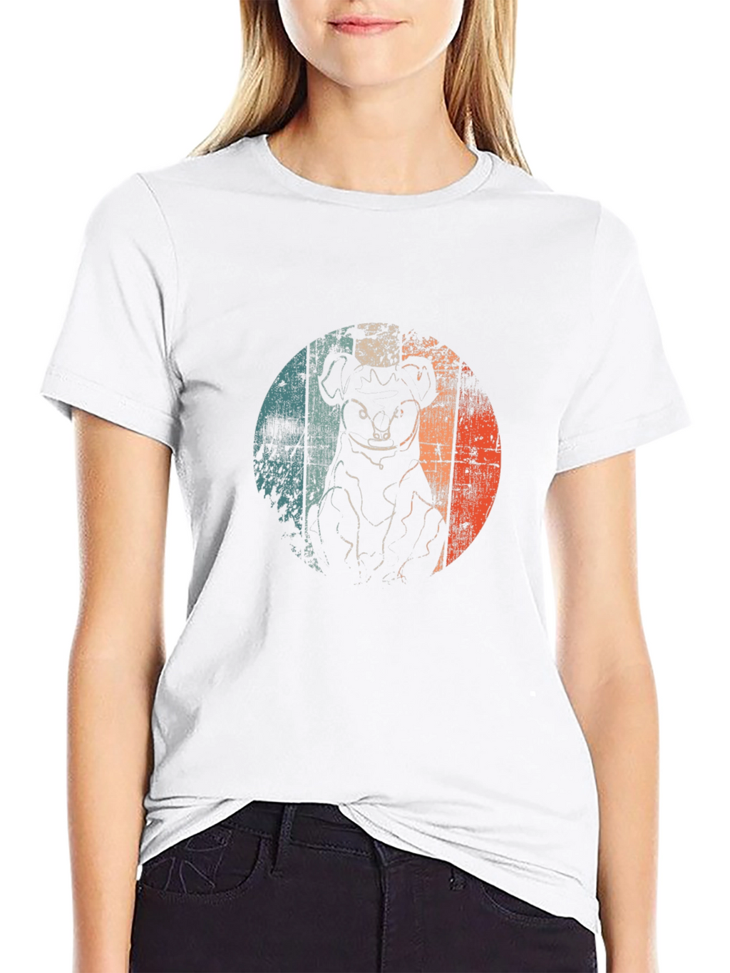 Retro Koala Graphic T-Shirt - Black