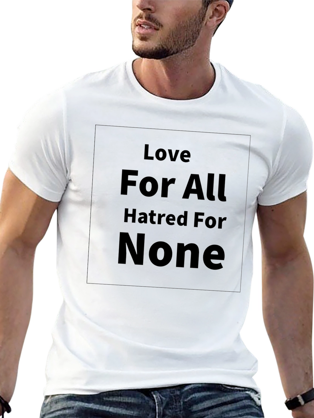 Love For All T-Shirt - Black Graphic Tee