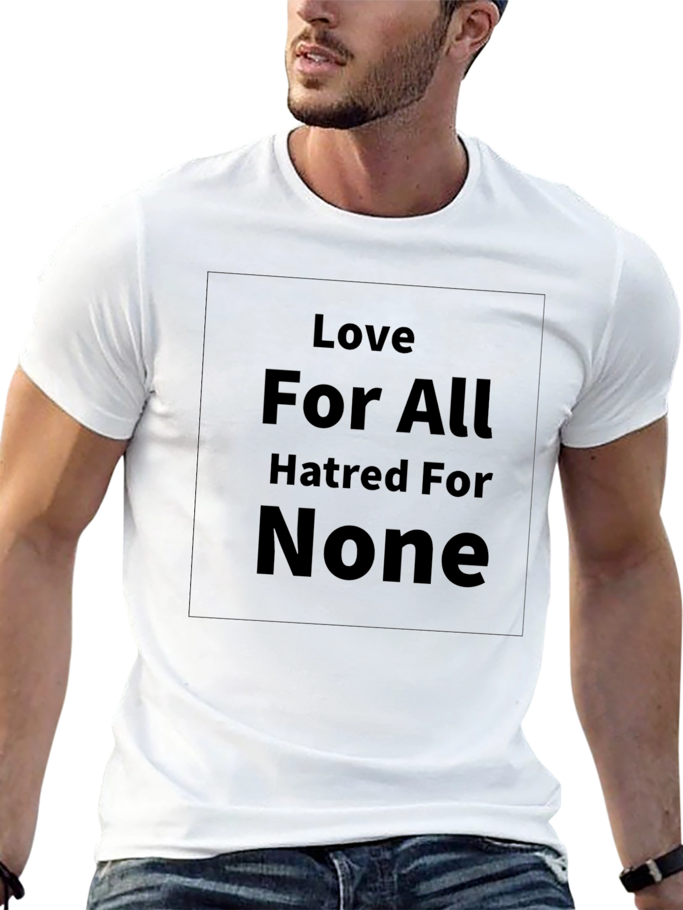 Love For All T-Shirt - Black Graphic Tee