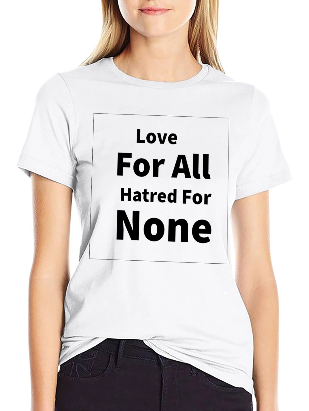Love For All T-Shirt - Black Graphic Tee