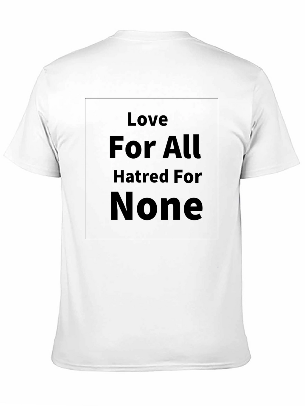 Love For All T-Shirt - Black Graphic Tee