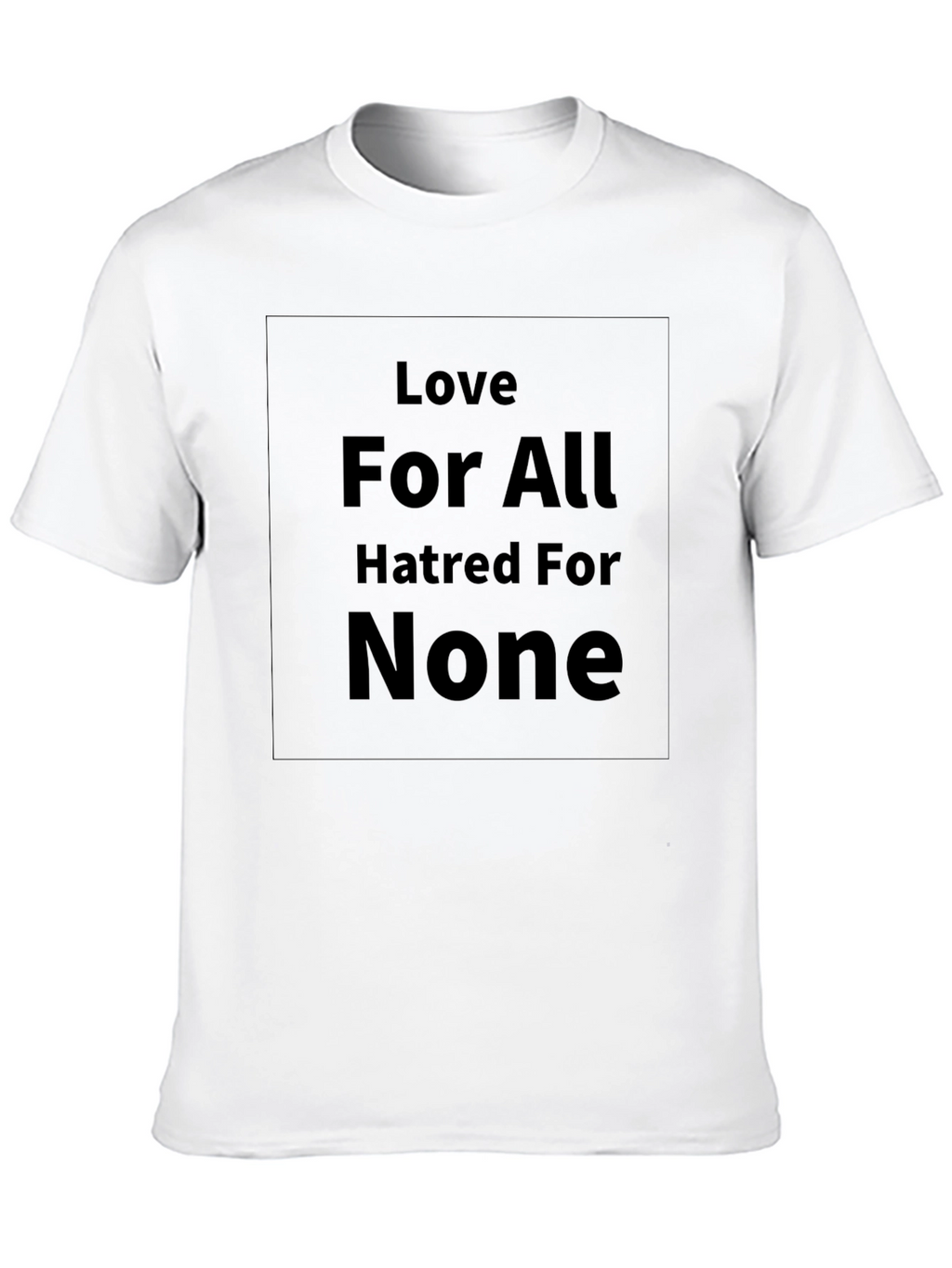 Love For All T-Shirt - Black Graphic Tee