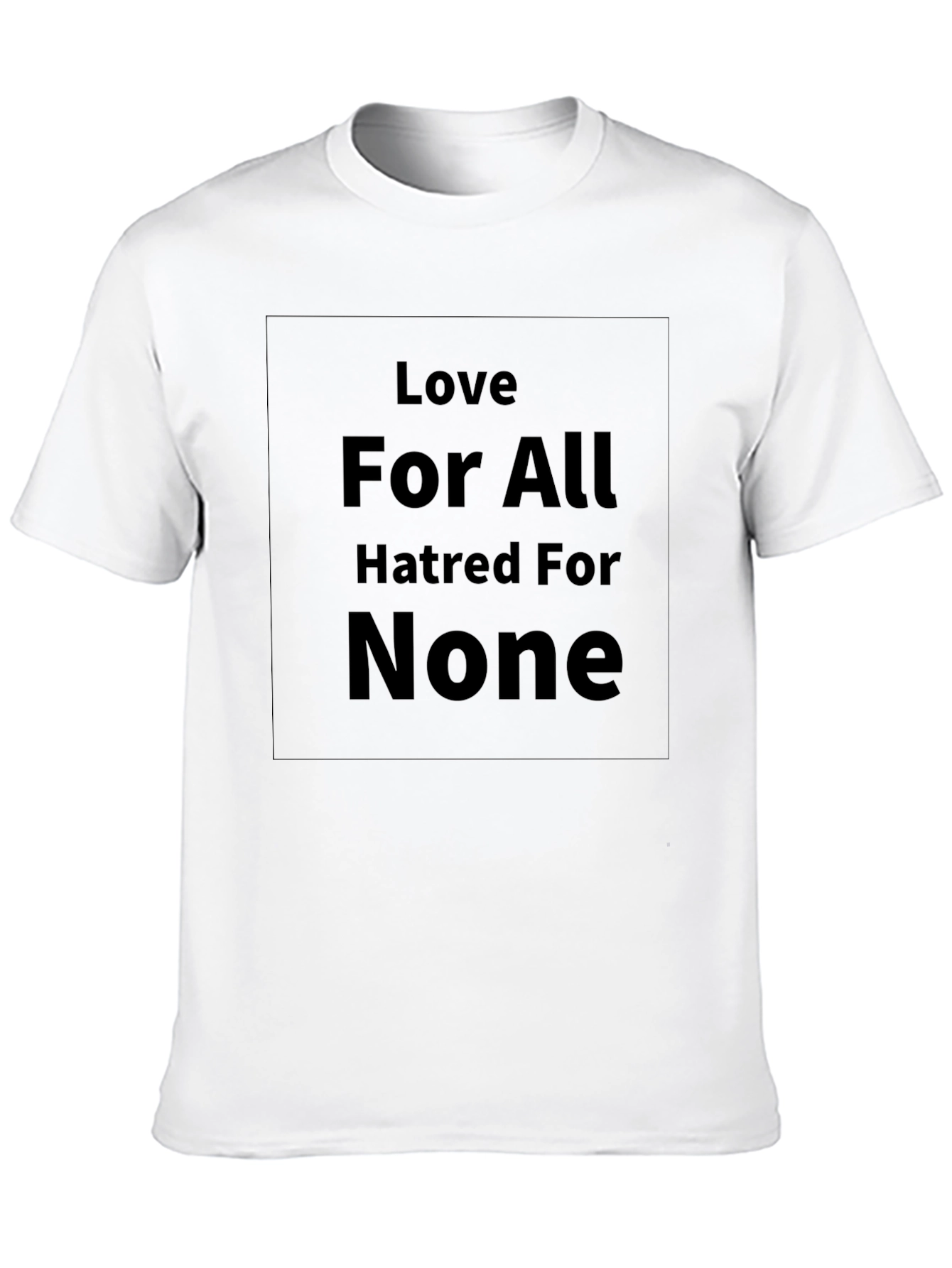 Love For All T-Shirt - Black Graphic Tee