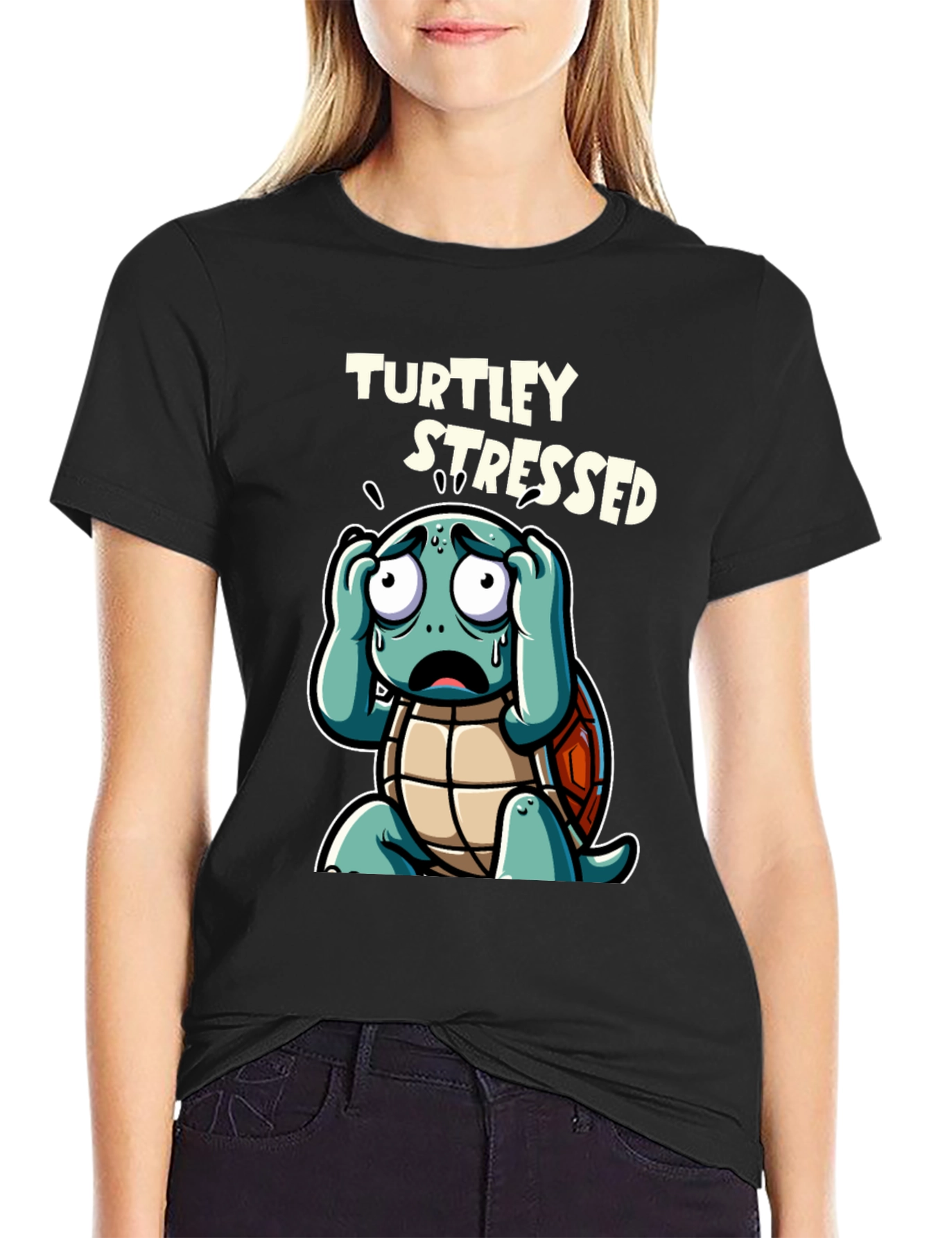 Turtley Stressed Graphic Tee