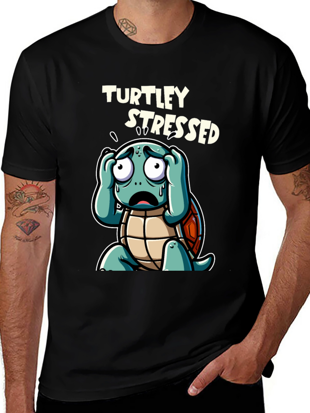 Turtley Stressed Graphic Tee