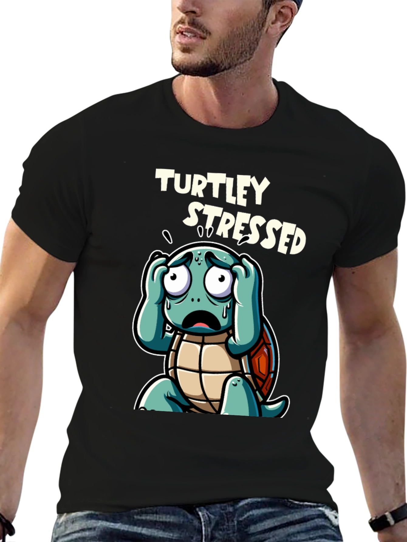 Turtley Stressed Graphic Tee