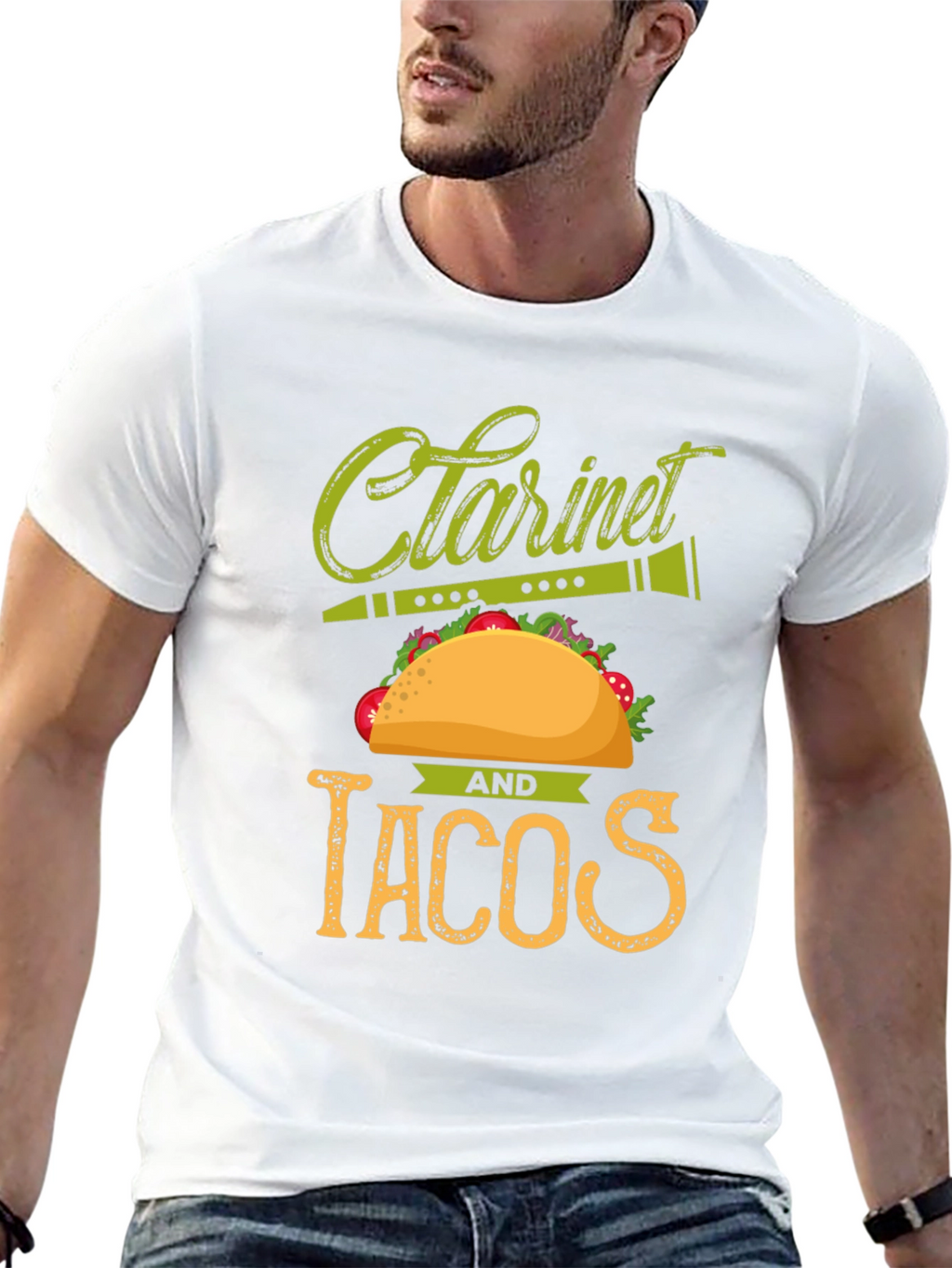 Clarinet and Tacos Graphic T-Shirt