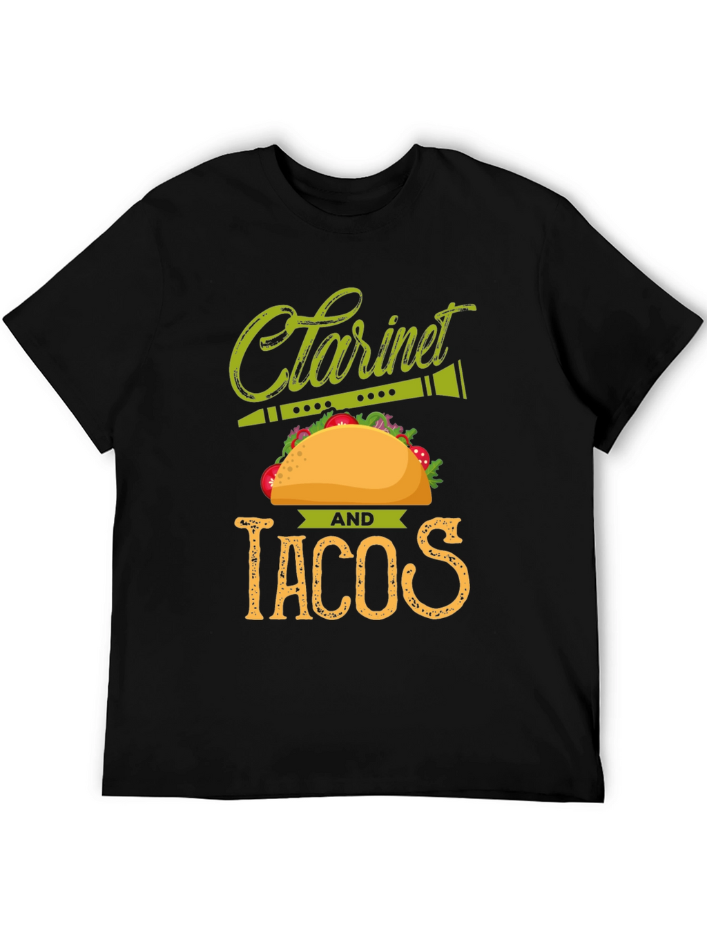 Clarinet and Tacos Graphic T-Shirt