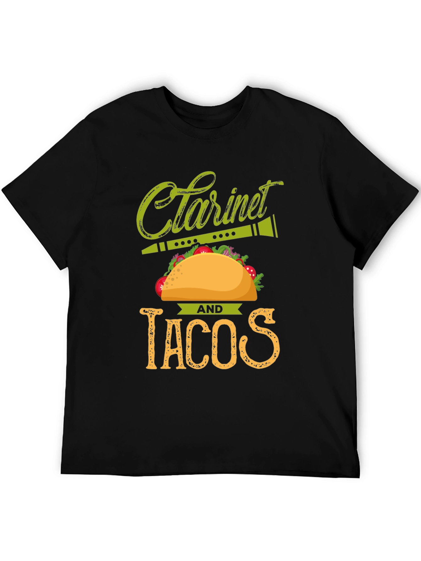 Clarinet and Tacos Graphic T-Shirt