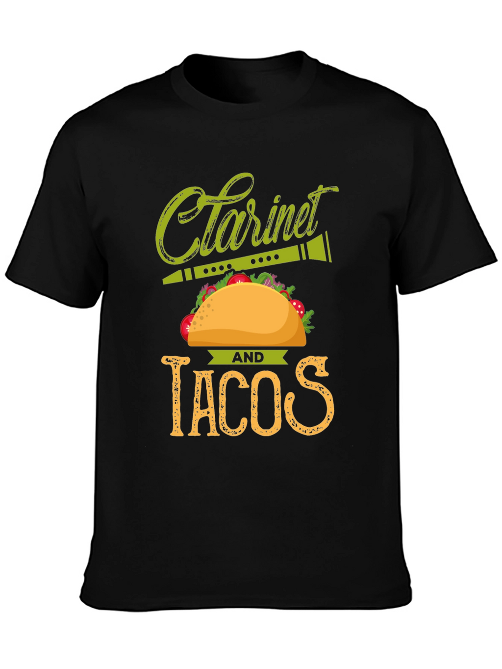 Clarinet and Tacos Graphic T-Shirt