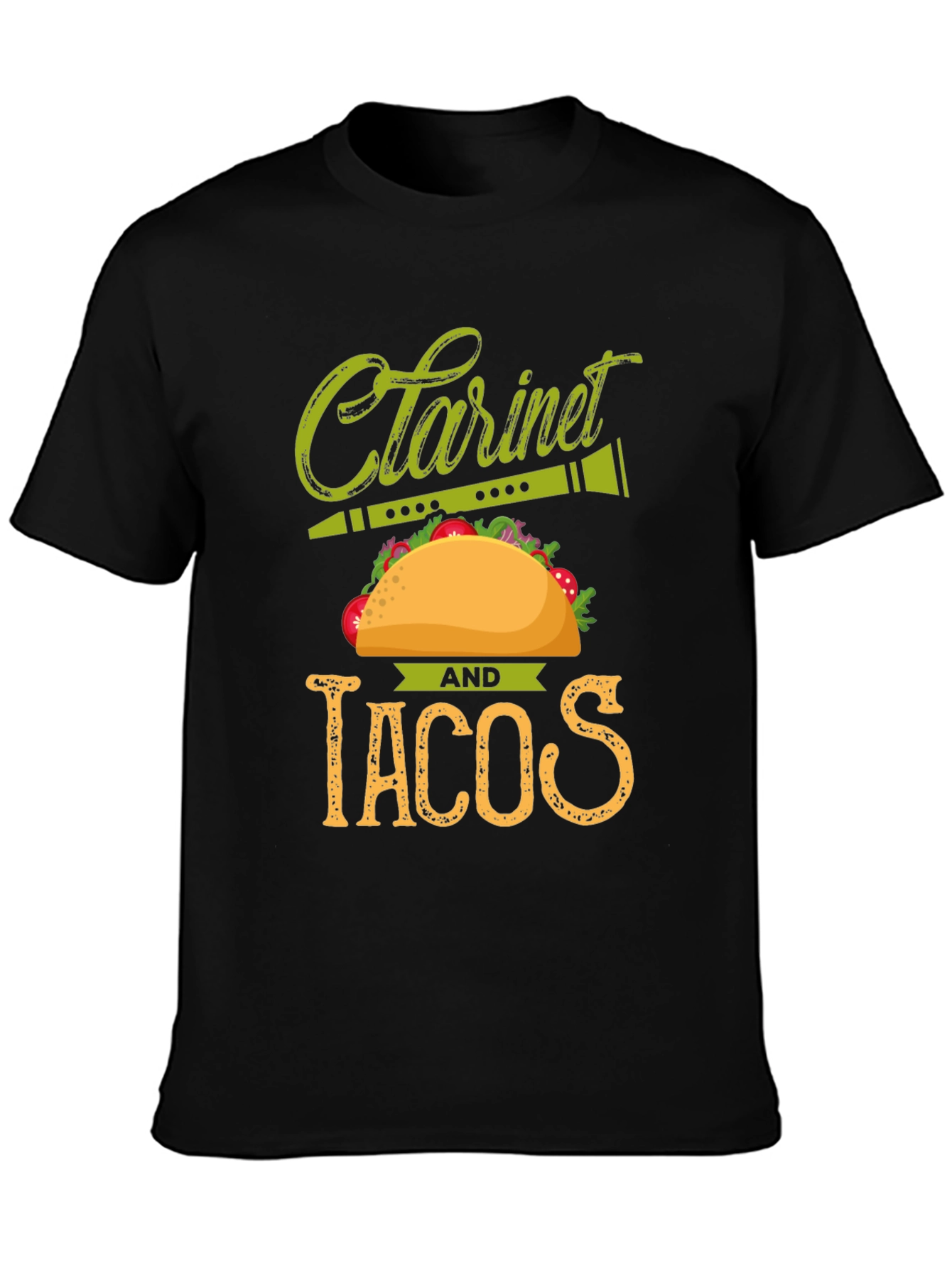 Clarinet and Tacos Graphic T-Shirt