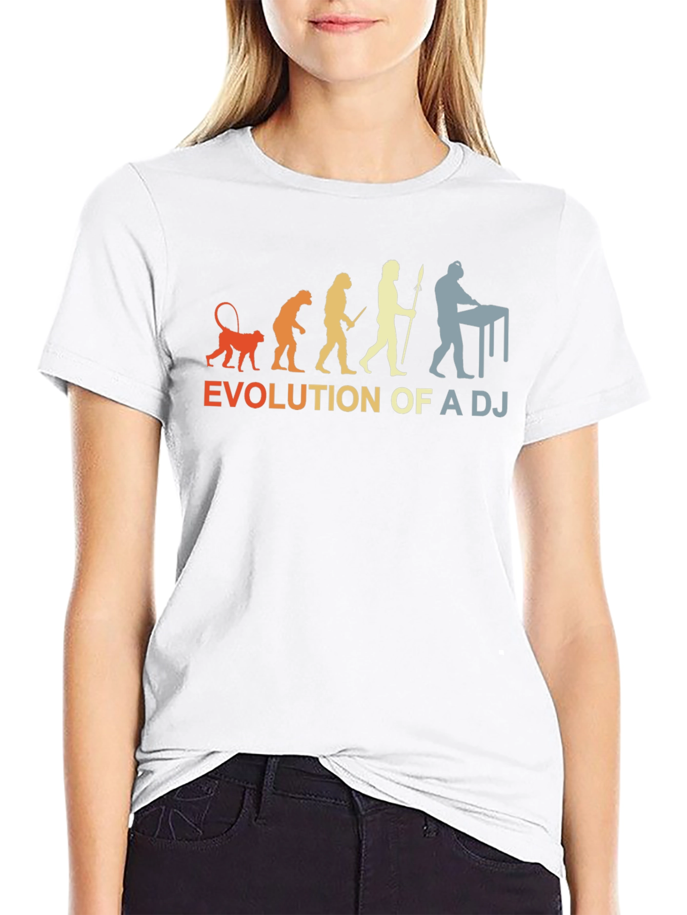 Evolution of a DJ Graphic Tee - Black T-Shirt