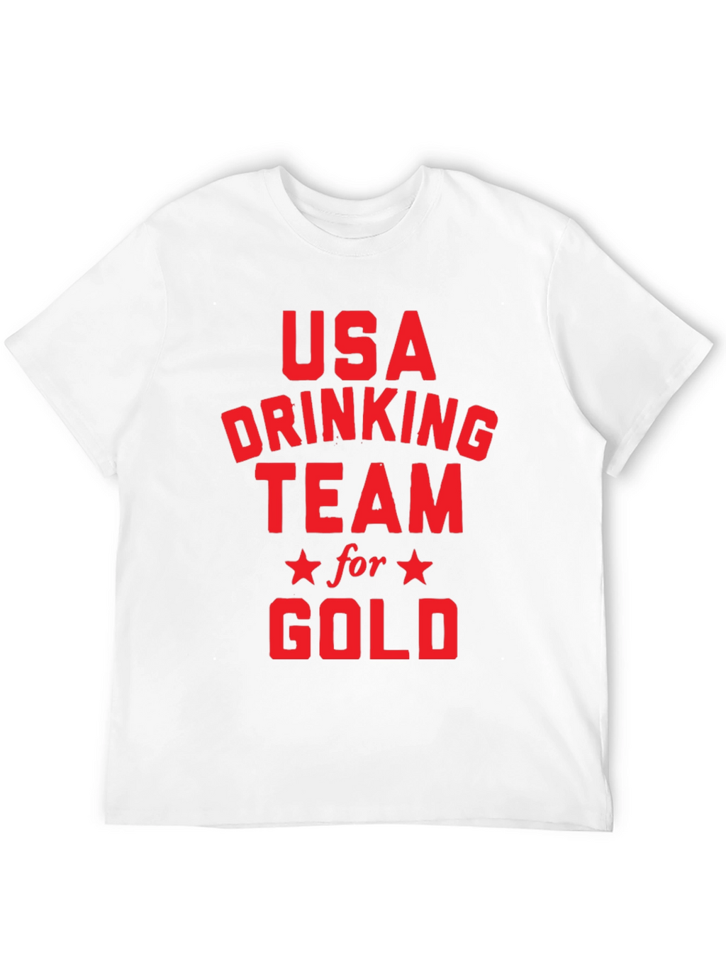 USA Drinking Team for Gold Black T-Shirt