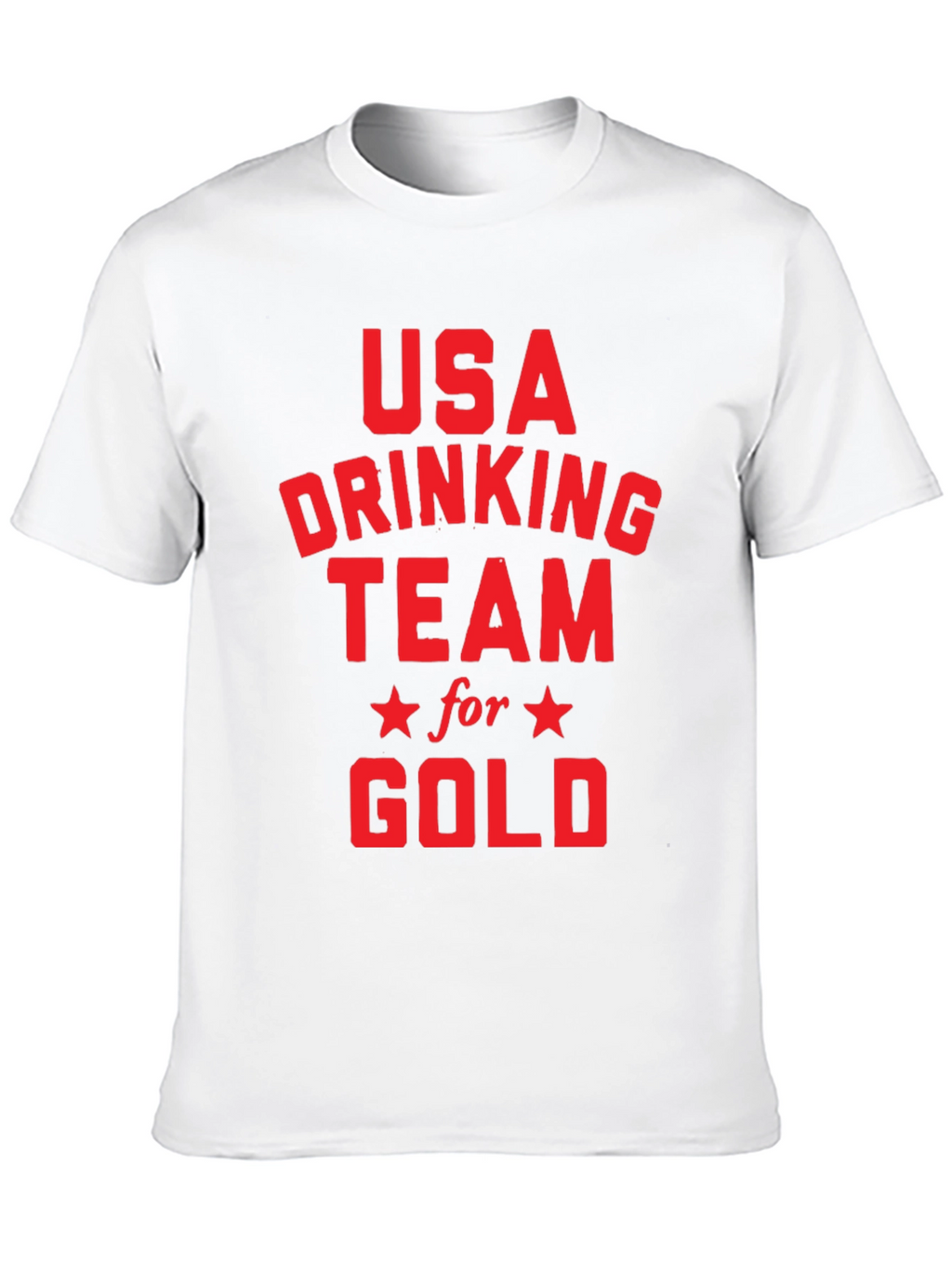 USA Drinking Team for Gold Black T-Shirt