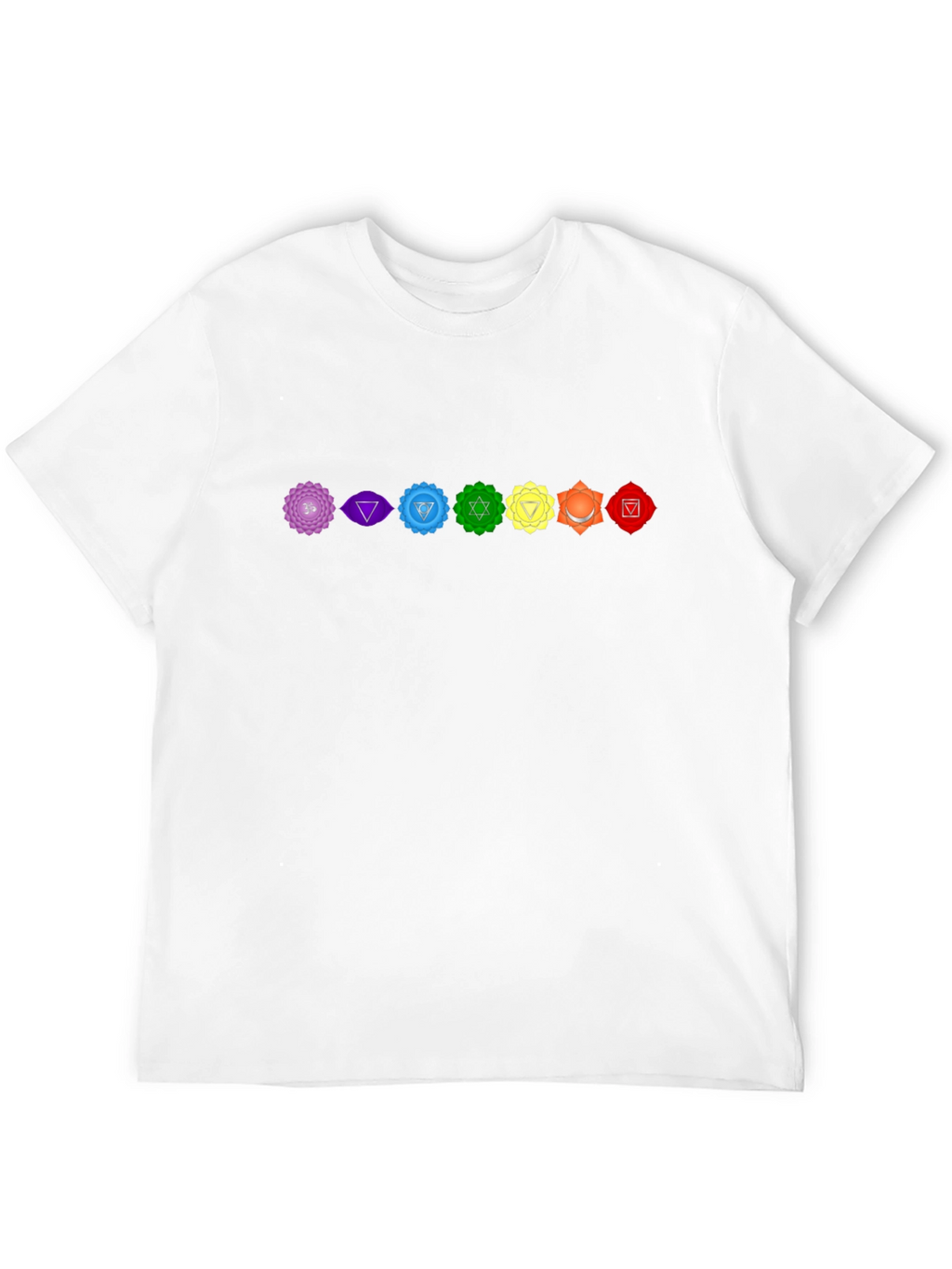 Chakra Symbol Graphic Black T-Shirt