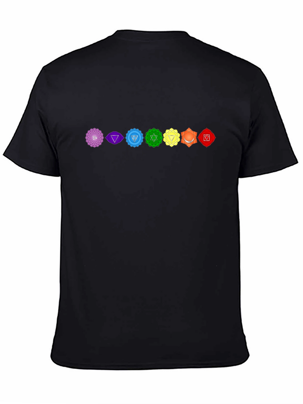Chakra Symbol Graphic Black T-Shirt